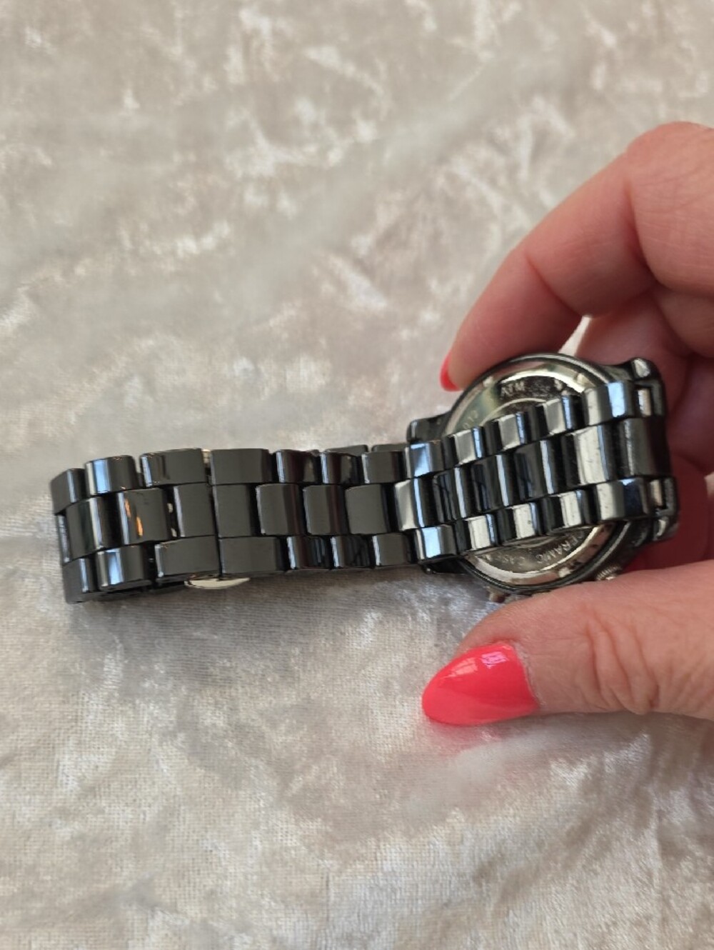 Michael Kors MK5190 Black Crystal-Bezel Chronograph Watch - Picture 4 of 10